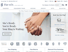 Tablet Screenshot of bluenile.com